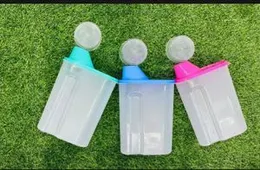 2L CEREAL STORAGE BOX PLASTIC BEAN DISPENSER CONTAINER CANDY MELON SEEDS SEALED BOX GRAIN RICE FLOUR STORAGE BOTTLES JAR WITH LID.