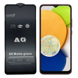 Samsung Galaxy A03 Stylish Full Cover Matte Texture High Quality MTB tempered Glass Protector Frosted Glass for Samsung Galaxy A03