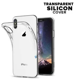 Clear Transparent Shockproof Case For iPhone X / Xs Ultra Thin Transparent Silicone Gel Cover for iPhone Crystal Clear Silicone Soft TPU Cover