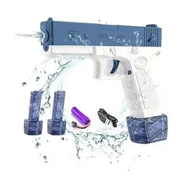 Glock Electric High-Pressure Water Gun with Detachable Water Tank – Rechargeable Electric Water Pistol for Kids & Adults – Powerful Splash Blaster for