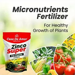 Casa De Amor Zinco Super (Zinc 33% and Sulphur 15%) Micronutrient Fertilizer for All Types of Plants, Lawn and Gardening (900 gm) (FROM INDIA)NUZ