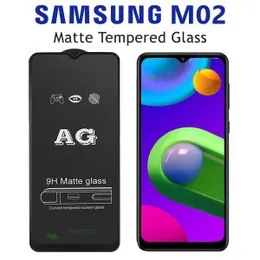Samsung Galaxy M02 Stylish Full Cover Matte Texture MTB tempered Glass Protector Frosted Glass for Samsung Galaxy M02