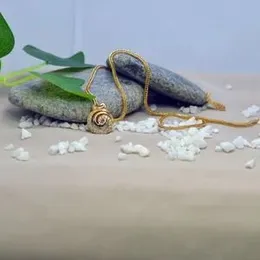 Gold plated Elegant 1mm Box chain with  new design oval stone  pendant.