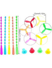 Pull rope flying saucers twist twisty dragonfly toys flying disc toys