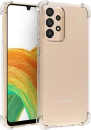 Luxury Shockproof Transparent ThickBallon Bumper Case For Samsung Galaxy A33 5G Crystal Transparent Premium Quality Shockproof Protective Phone Shell