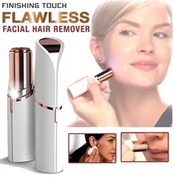 Facial Hair Removal for Women, Portable Lady Shaver, Rechargeable Painless Hair Remover for Face, Upper Lips, Chin, Peach Rechargeable Finishing Touch
