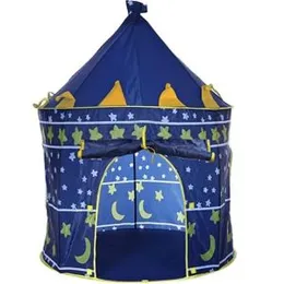 Kids Children Boy Castle Portable Foldable Play Tent House (0182)