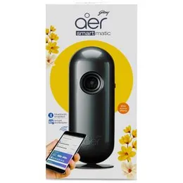 Godrej aer Smart Matic - BLUETOOTH ENABLED Automatic Air Freshener Kit, Alive 225ml (134g) & Automatic Air Freshener Refill Pack - Fresh Lush Gree