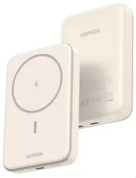 UGREEN 10000mAh 20W Magnetic Wireless Power Bank White – PB561 - 25208