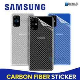 Carbon Fibre back sticker For Samsung Galaxy S21 -