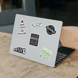 CodersParadise Pack of 50 Architect Edition Vinyl Stickers For Laptop, Journal - Waterproof - For Architects