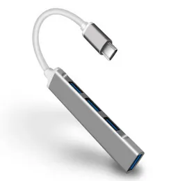USB C Hub 4-in-1 USB-A Data Ports Aluminum Multiport Adapter for Laptop