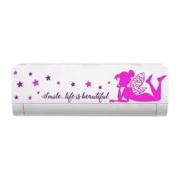 Decal O Decal PVC Vinyl Smile Life is Beautifull and Angel Decorative AC Stickers 10 x 900 mm (FROM INDIA FAAZ)