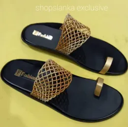 Slippers for women Beauty handmade slides black and gold srilanka made comfort for your foot