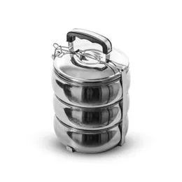 Stainless Steel Lunry Three Layer Food shelt