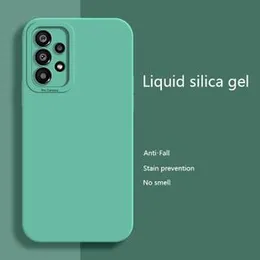 Soft Silicone Slimfit case Back Cover for Samsung A23 - Green
