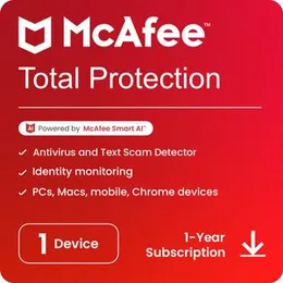McAfee Total Protection 2025 (1 Year, 1 Device)