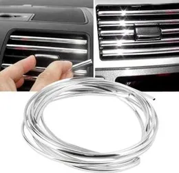U Shape DIY Rope Car Interior Exterior Styling Air Vent Grille Decoration Strip Moulding Rope (3 Meters)