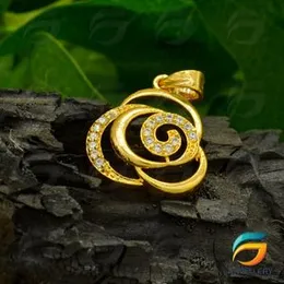 Gold Plated Triple Derana Pendant Guarantee Fashion and Stylish Design for Women.
