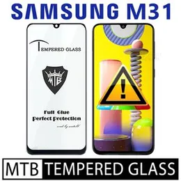 Samsung Galaxy M31 Branded MTB High Quality Screen Protector Full Glue 9D MTB tempered Glass for Samsung Galaxy M31
