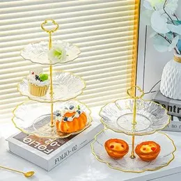 3 Tier Stone Pattern Cake Stand