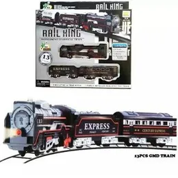 Rail King Classic Train Set with Tracks (13 Pcs)