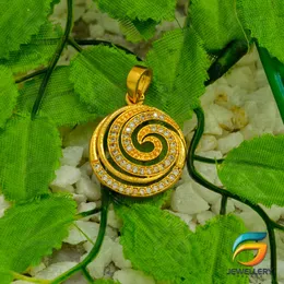 Gold Plated Swirl Derana Pendant Guarantee Fashion and Stylish Design for Women Gold Plated Swirl Derana Pendant Guarantee Fashion and Stylish Design