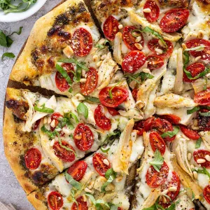LRG Chicken Pesto Pizza