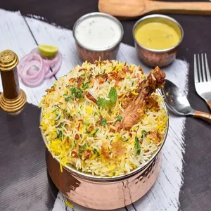 Egg and Chicken Zafrani Biryani