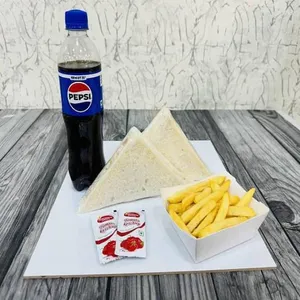 Sandwich 2pcs Fries & Pepsi