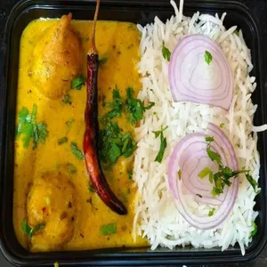 Kadhi Pakora+Rice