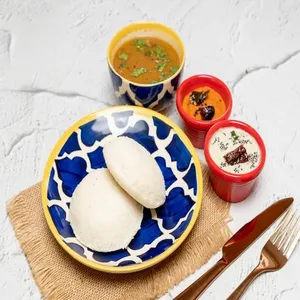 Idli [2 Pieces] with Sambhar