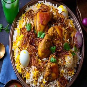 Chicken Biryani Combo [250 grams, 2 Pieces]