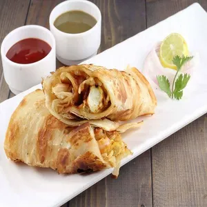 Paneer Roll with Egg Roll