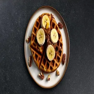 Banana And Caramel Waffle