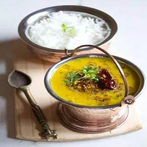Yellow Dal Fry with 3 Tandoori Roti