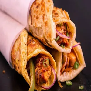 Chicken Tikka Achari Roll (loaded)