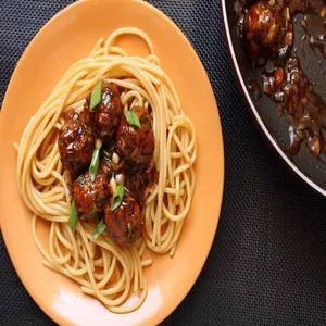 Noodles with Manchurian