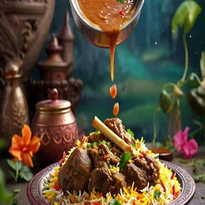 Muradabadi Mutton Biryani with Gravy