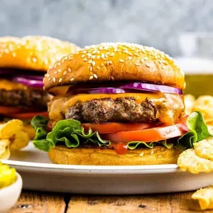 Cheese On Flames Burger