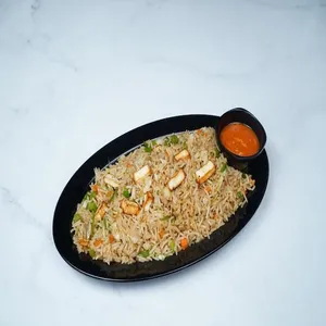 Brown Rice With Smokey Paneer
