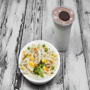 White Sauce Pasta Combo+Oreo Shake