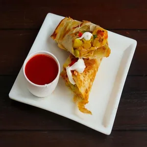 Corn Egg and Veggie Roll