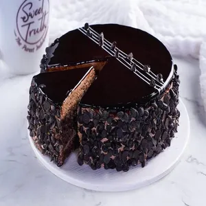 Chocolate Choco Chip Eggless Cake