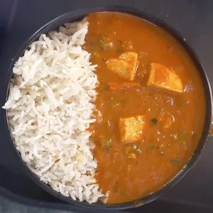 Matar Paneer Rice