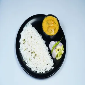 Kadi Pakoda with Rice