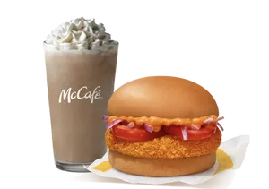 McAloo Tikki Burger + Cold Coffee