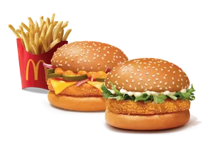 Burger Combo for 2: Corn & Cheese + McVeggie