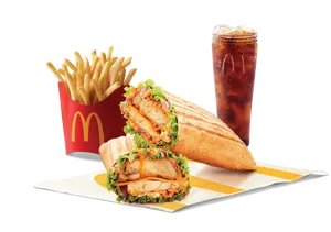 Big Spicy Chicken Wrap Combo