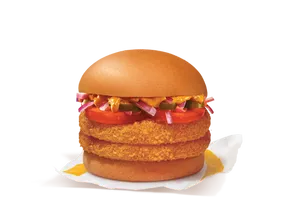 Mexican McAloo Tikki Double Patty Burger